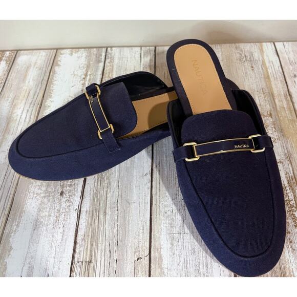 Nautica Women's Navy Labella 5 Slip on Mule Size 7.5 - Picture 2 of 9